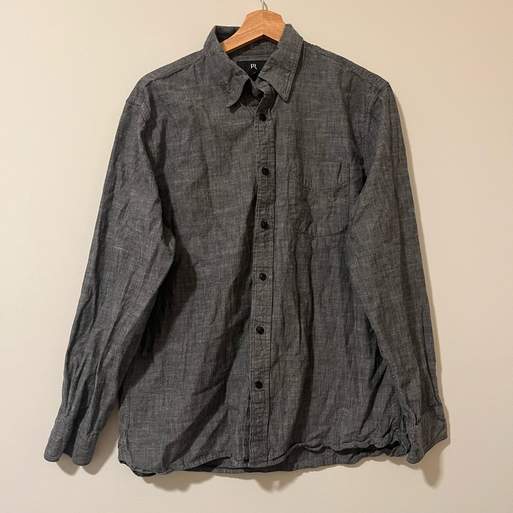 Banana Republic Charcoal Button-Down Shirt